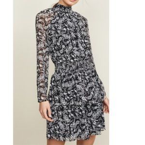 Rebecca Minkoff Black/White Paisley Dress